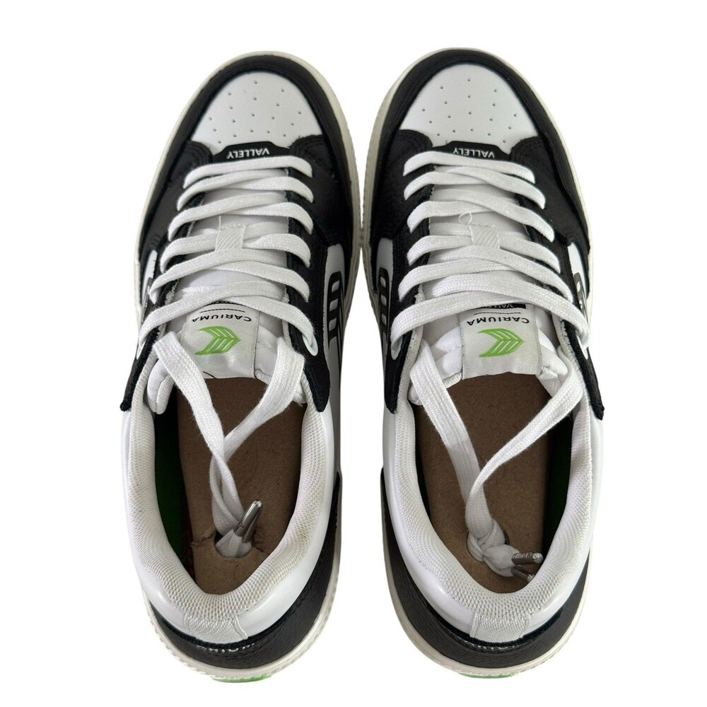Cariuma Vallely Skate Shoes White w/ Blk Leather Accents W 10.5/ M 9 NEW - Picture 6 of 10
